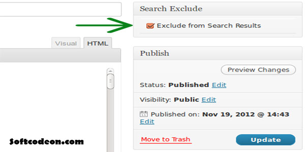 Exclude Pages from WordPress