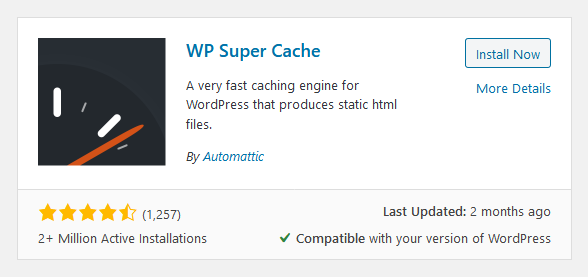 WP Super Cache 