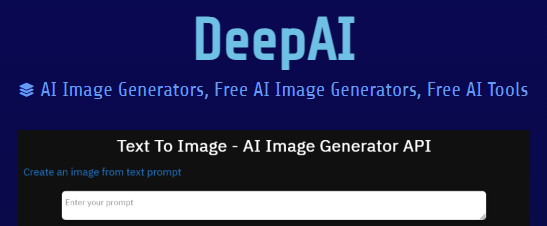 Deep AI Image Generator