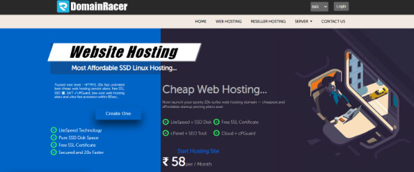 Domain Racer Hosting