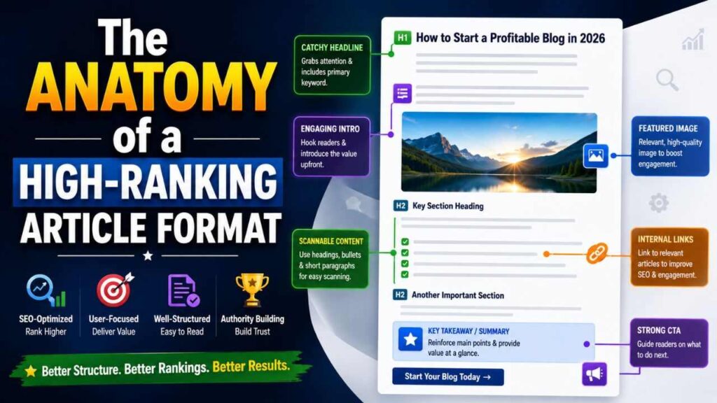 Anatomy of a High Ranking Article format