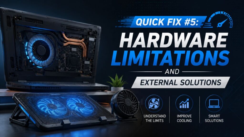 Why Is My Laptop Fan So Loud? 5 Quick Fixes 7 Quick Fix 5 Hardware Limitations and External Solutions