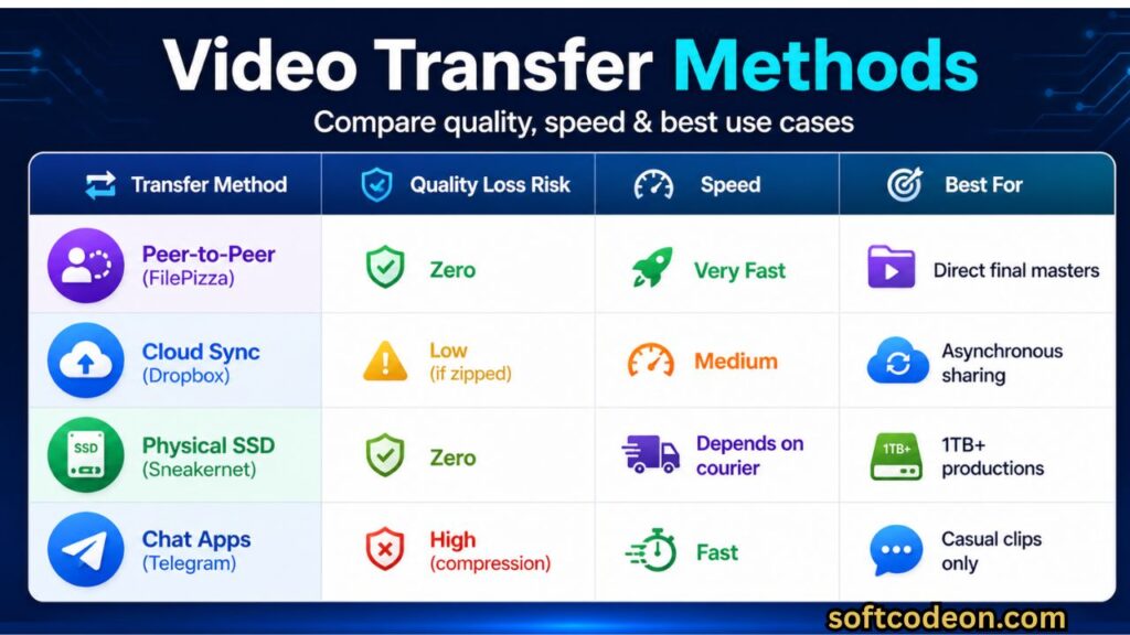 Video Transfer Methods Compare Quality