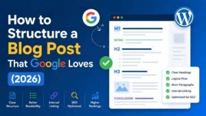 How to Structure a Blog Post That Google Loves (2026)