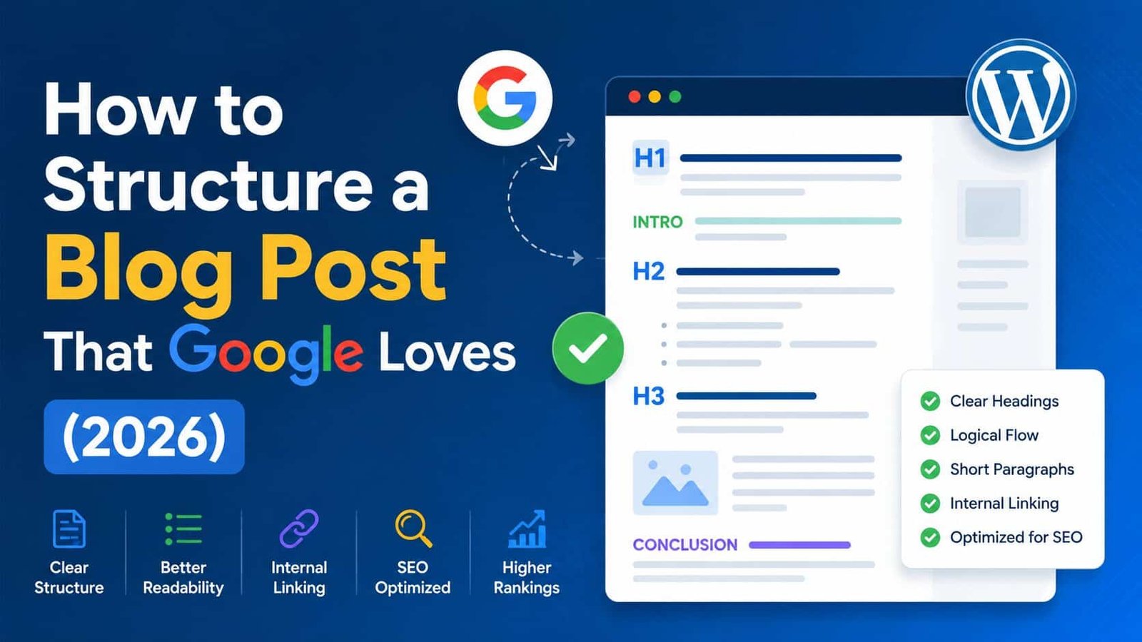 How to Structure a Blog Post That Google Loves (2026) 1 How to Structure a Blog Post That Google Loves (2026)