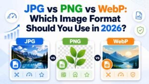 JPG vs PNG vs WebP: Which Image Format Should You Use in 2026?