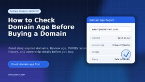 How to Check Domain Age Before Buying a Domain